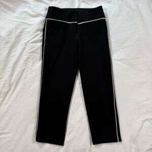 Y2K XOXO Black White Stripe Capris Womens Size 0